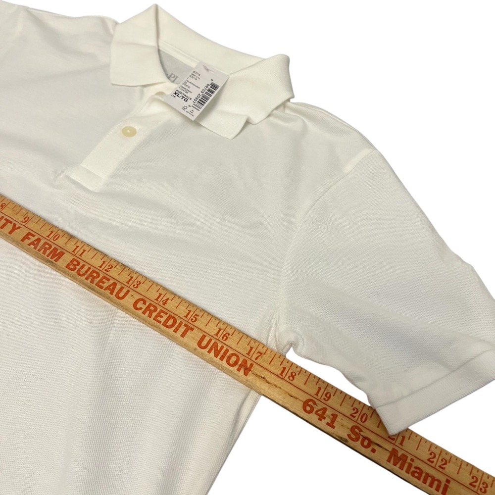 The Childrens Place Kids Boys XL 14 White Uniform Short Sleeve Polo Shirt NWT - Picture 3 of 7